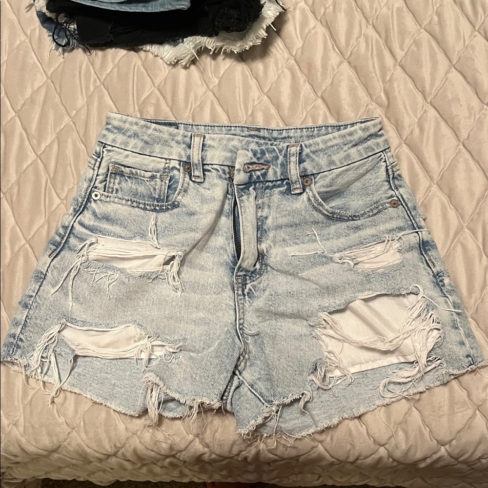 American Eagle Outfitters Light Blue Denim Shorts